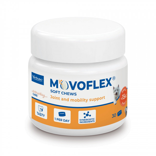 VIRBAC Movoflex S Joints - добавки для суставов собак - 30 шт.