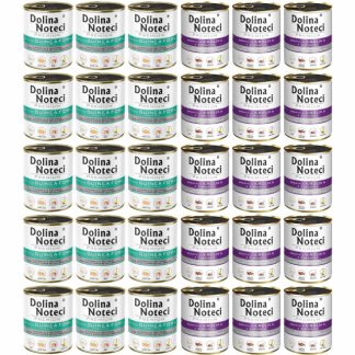 Влажный корм для собак DOLINA NOTECI Premium MIX из 2 вкусов - 30 x 800 г