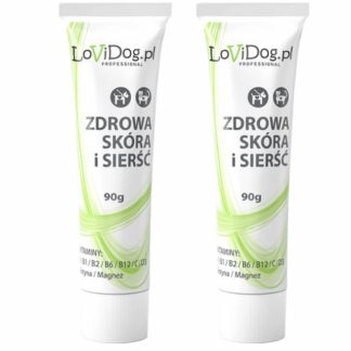 Функциональная паста LOVIDOG для здоровья кожи и шерсти - лакомство для собак - 2x90 г