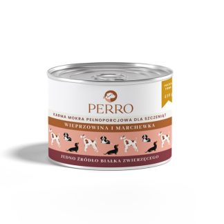 PERRO Junior Свинина с морковью Моно - влажный корм для собак - 410 г