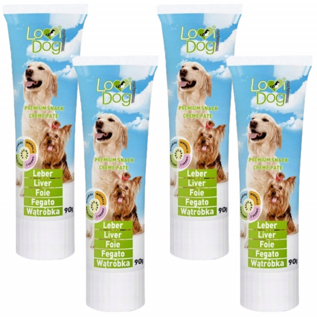 Лакомство для собак LOVIDOG из печени - 4 x 90 г