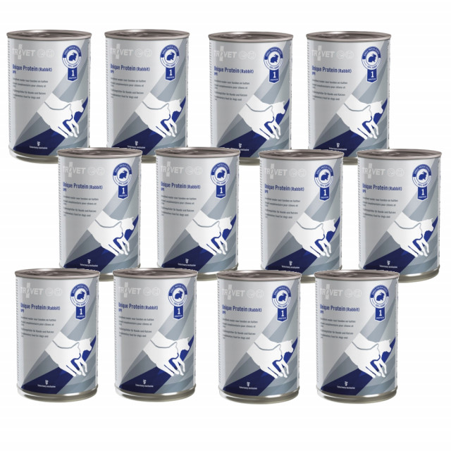 Влажный корм для собак и кошек TROVET Unique Protein UPR с кроликом - 12 x 400 г
