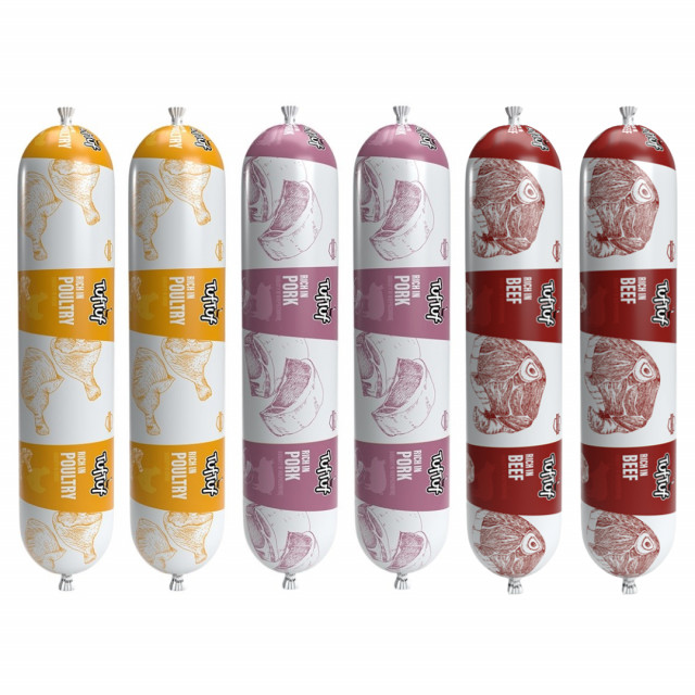 Влажный корм для собак TUF TUF Bar Mix of flavors - 6 x 900 г