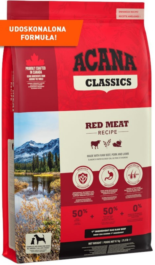 ACANA Classics Красное мясо - сухой корм для собак - 9,7 кг