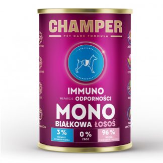 Влажный корм для собак CHAMPER Immuno Mono Salmon - 400 г