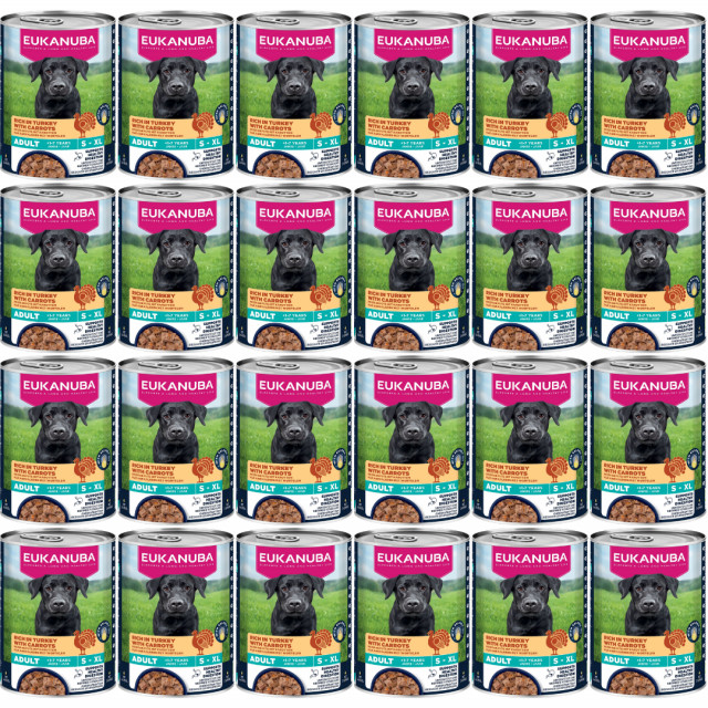 Влажный корм для собак EUKANUBA Life Care с индейкой и морковью - 24 x 400 г
