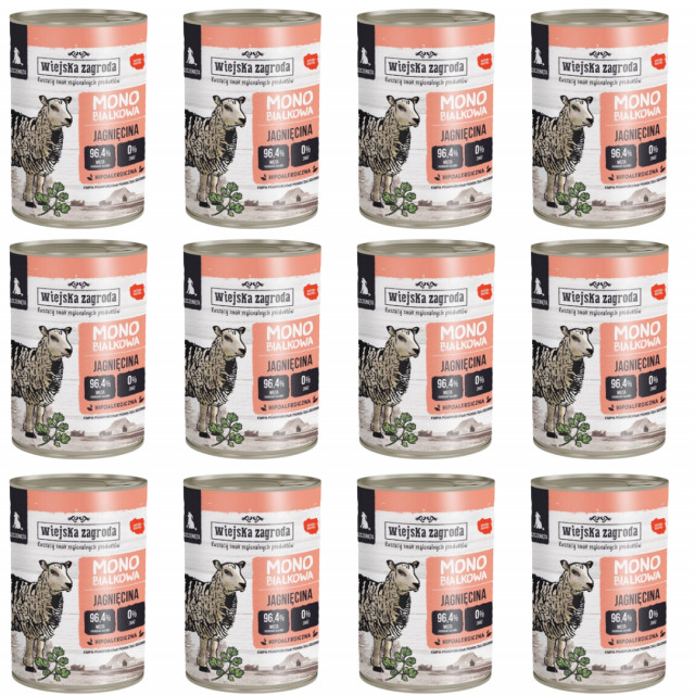 Влажный корм для собак Rural Farm Puppies Monoprotein Lamb - 12 x 400 г