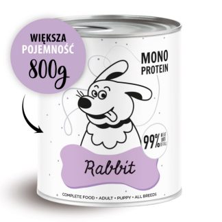 PET PAKA Pepe Rabbit Mono - влажный корм для собак - 800г