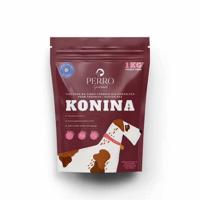 PERRO Изысканный корм для собак из конины холодного отжима - 1 кг