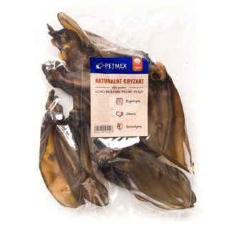 Лакомства для собак PETMEX, цельные говяжьи уши, 10 шт.