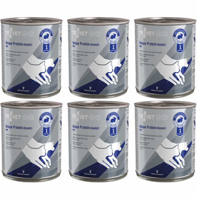 Влажный корм для кроликов TROVET Unique Protein UPR - 6 x 800 г