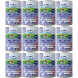Влажный корм для щенков BALTICA «Вкусы регионов: индейка и кролик» — 12 x 400 г.