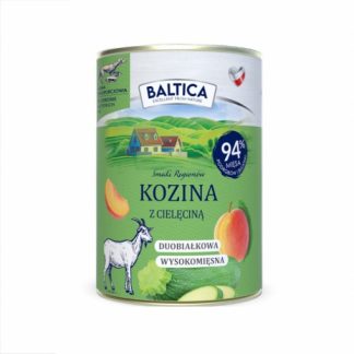 Влажный корм для собак BALTICA «Вкусы регионов»: козлятина с телятиной, 400 г.