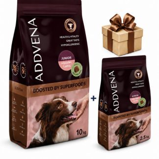 ADDVENA, обогащенный суперфудами, для собак среднего и крупного размера, говядина - сухой корм для собак - 10 кг + 2,5 кг БЕСПЛАТНО!