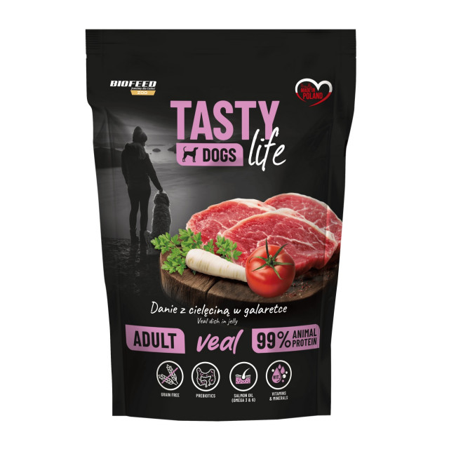 Влажный корм для собак BIOFEED Tasty Dogs Life Veal - 500 г