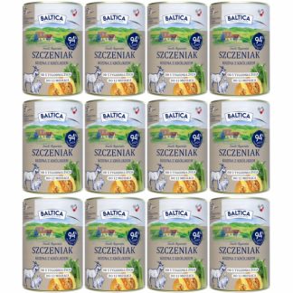 Влажный корм для собак BALTICA «Вкусы регионов»: щенки, коза и кролик - 12 x 400 г