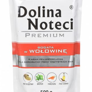 DOLINA NOTECI Премиум-корм для собак с высоким содержанием говядины - влажный корм для собак - 500 г