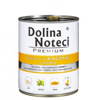 DOLINA NOTECI Premium — влажный корм для собак с утиным мясом и тыквой — 800 г