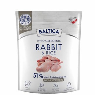 BALTICA Нутрицевтический гипоаллергенный корм для кроликов средних пород с рисом - сухой корм для собак - 1 кг