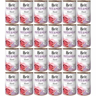 BRIT Paté & Meat Lamb - влажный корм для собак - 24 x 400 г
