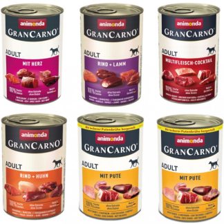 ANIMONDA Grancarno Adult MIX OF FLAVORS - влажный корм для собак - 6 x 400 г