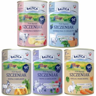 Влажный корм для щенков BALTICA «Вкусы регионов» — смесь вкусов — 5 x 400 г
