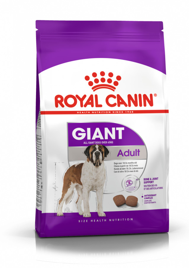 Сухой корм ROYAL CANIN Giant Adult для взрослых собак, от 18 до 24 месяцев, крупных пород.