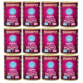 Влажный корм для щенков CHAMPER Puppy Mono Salmon - 12 x 400 г