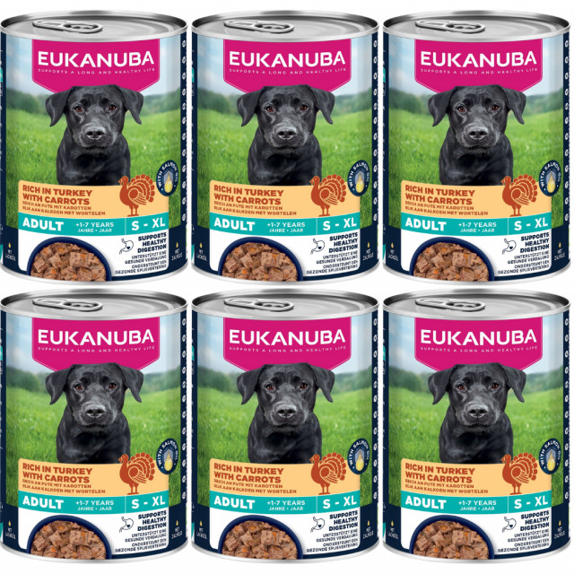 Влажный корм для собак EUKANUBA Life Care с индейкой и морковью - 6 x 400 г