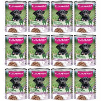 Влажный корм для щенков EUKANUBA Life Care с ягненком и картофелем - 12 x 400 г