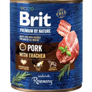 BRIT Premium by nature Свинина с трахеей - влажный корм для собак - 800 г