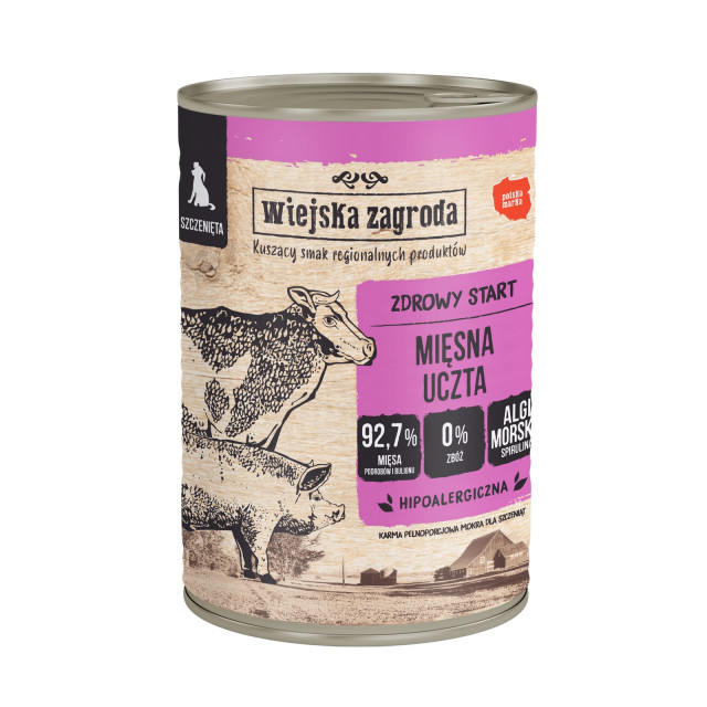 Влажный корм для собак Country Farm Meat Feast Mono - 400 г