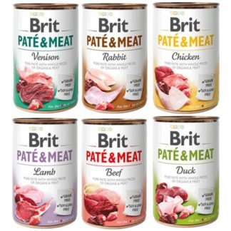 Влажный корм для собак BRIT Paté & Meat MIX с различными вкусами - 6 x 800 г