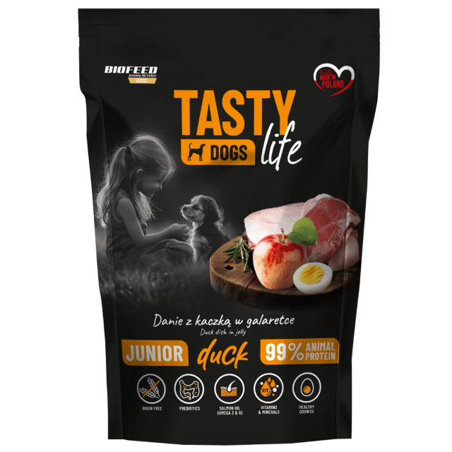 Влажный корм для собак BIOFEED Tasty Dogs Life Junior Duck - 150 г