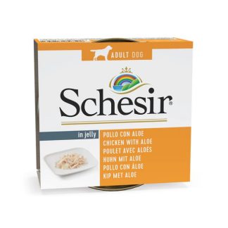 SCHESIR Adult для собак в желе: куриное филе с алоэ, 150 г