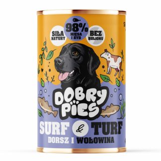 Влажный корм для собак GOOD DOG Surf & Turf с треской и говядиной - 400 г