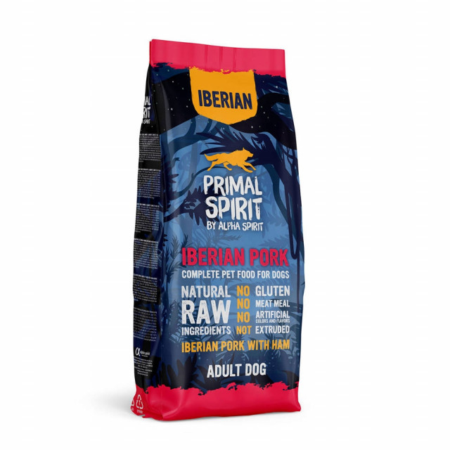 Корм для собак PRIMAL SPIRIT Iberian 70% Pork Ham - полувлажный - 12 кг