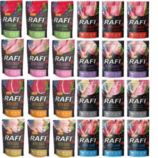 DOLINA NOTECI Rafi MIX of flavors - влажный корм для собак - 24 x 500 г