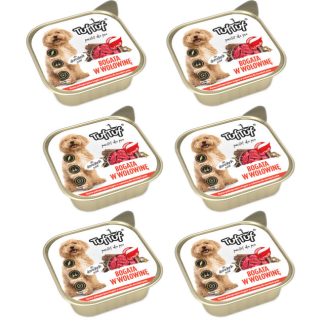 Влажный корм для собак TUF Alupak Beef Pate - 6 x 300 г