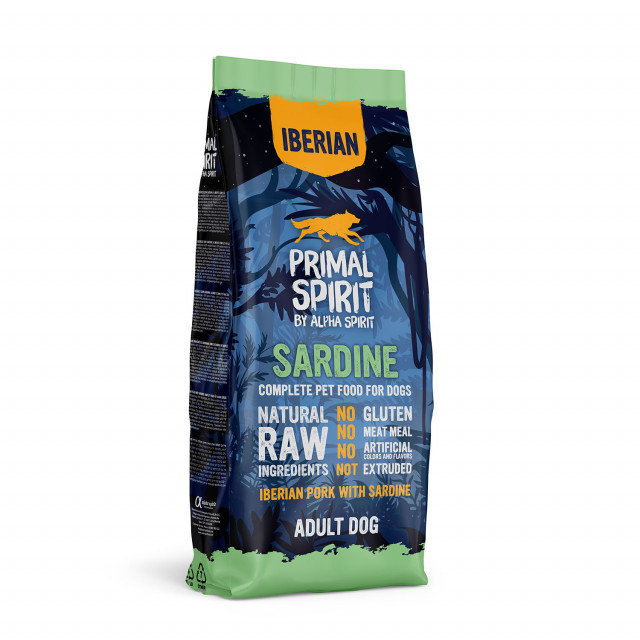 Корм для собак Primal Spirit Iberian Sardine - полувлажный, 12 кг.