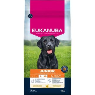 EUKANUBA Premium Nutrition Junior Large & Giant Breed Chicken - сухой корм для собак - 15 кг