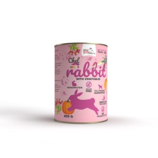 SYTA MICHA Chef Mono Junior Rabbit с овощами - влажный корм для собак - 400 г