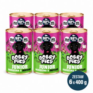 Влажный корм для собак GOOD DOG Junior с ягненком и индейкой – 6 x 400 г