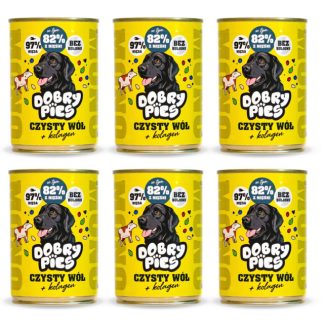 Влажный корм для собак GOOD DOG Mono Pure Ox + коллаген – 6 x 400 г