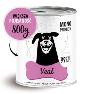 PET PAKA Pepe Veal Mono - влажный корм для собак - 800г