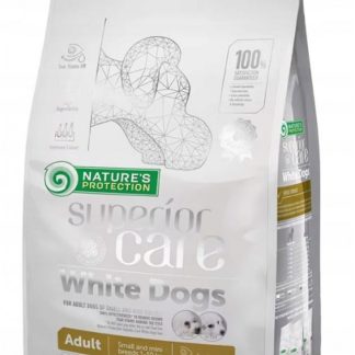NATURE'S PROTECTION Superior Care White Dogs Grain Free Adult Small Lamb - сухой корм для собак - 10 кг