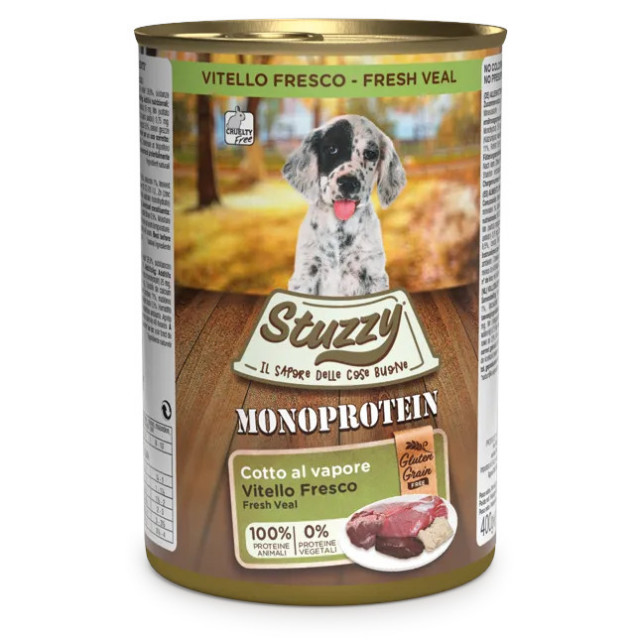 STUZZY Mono Puppy Veal - влажный корм для щенков - 400 г