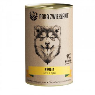 Влажный корм для собак PET PAKA с кроликом и кабаном, тыквой - 400 г