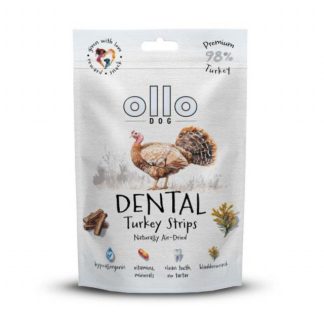 Лакомство для собак OLLO Air Dried Dental Turkey Strips Mono - 80 г