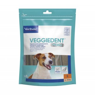 VIBRAC Veggiedent Fresh S (5-10 кг) - лакомство для собак - 456 г